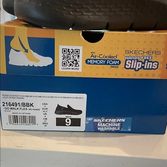SKECHERS Men’s Black Slip-ins GO WALK Flex - No Hands Size 9 | NIB - Picture 4 of 6